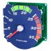 Conta Giro 3500 RPM Bivolt Azul Tacometro - W41209 Conta Giro 3500 RPM Bivolt Azul Tacometro - W41209