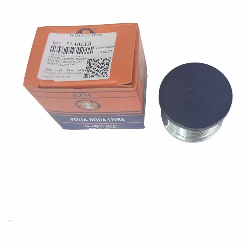 Polia Roda Livre Alternador 07 Filetes M16 Renault Master Mazda Nissan Bzmp1073