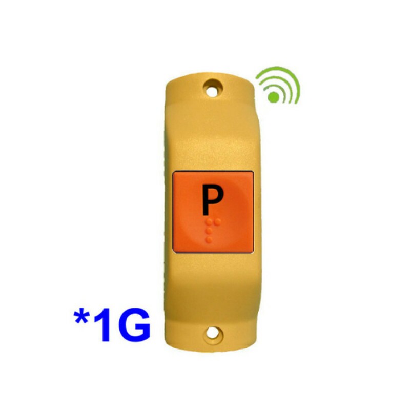 Botao Parada Solicitada Sem Fios Plano Vertical 868 1g Amarelo