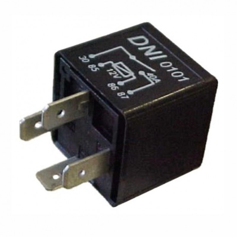 RELE 12V 04 PINOS AUXILIAR 40A INVERSOR - DNI