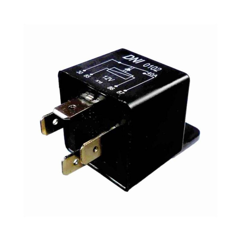 Rele 12V 04 Pinos Auxiliar 40A Com Suporte - Dni
