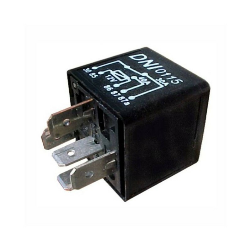 Rele 12V 05 Pinos Auxiliar 30/40A Reversor Sem Suporte - Dni