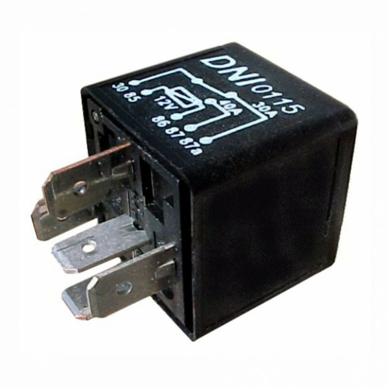 RELE 12V 05 PINOS AUXILIAR 30/40A REVERSOR SEM SUPORTE - DNI