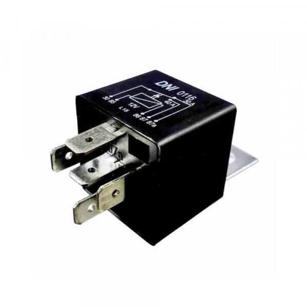 Rele 12V 05 Pinos Auxiliar 30/40A Reversor Com Suporte - Dni