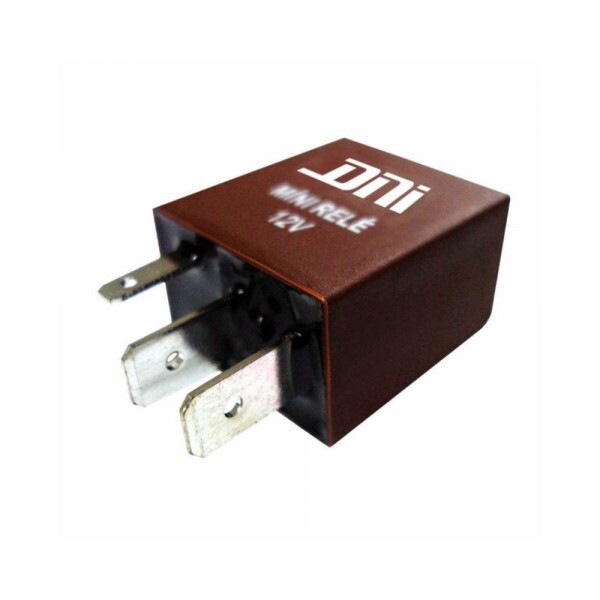 Rele 12V 04 Pinos Auxiliar Mini 30A Chocolate - Dni
