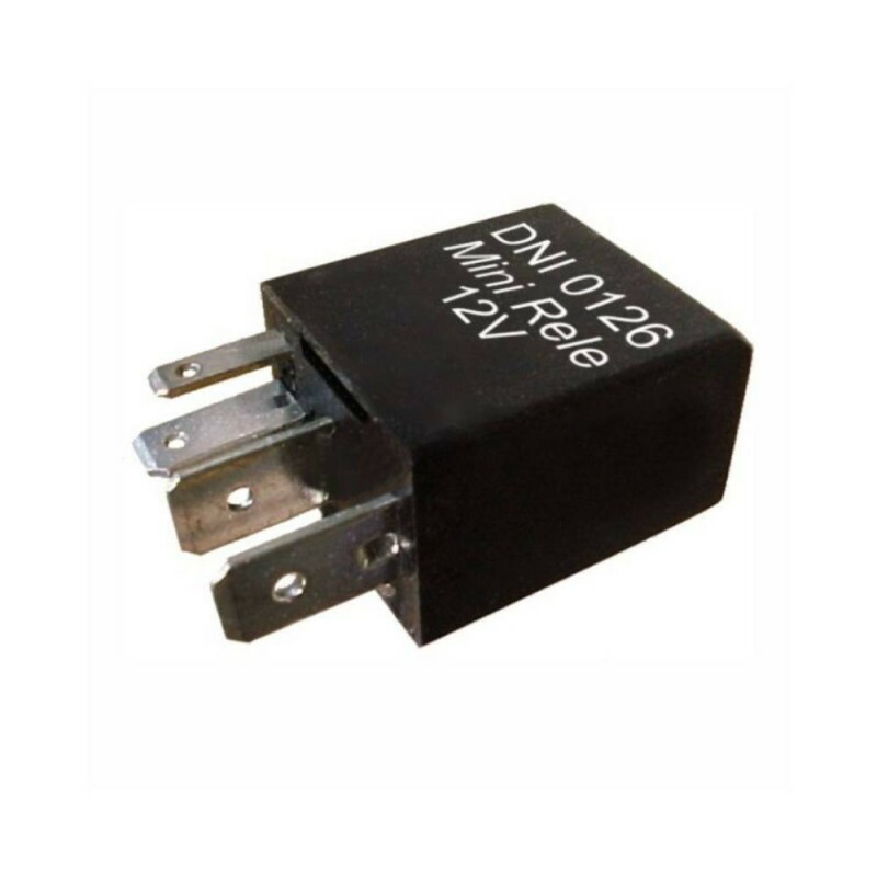 Rele 12V 05 Pinos Auxiliar Mini 30/20A Reversor - Dni