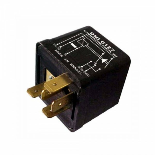 Rele 12V 05 Pinos Farol Alto  Baixo Comutador 150W - Dni