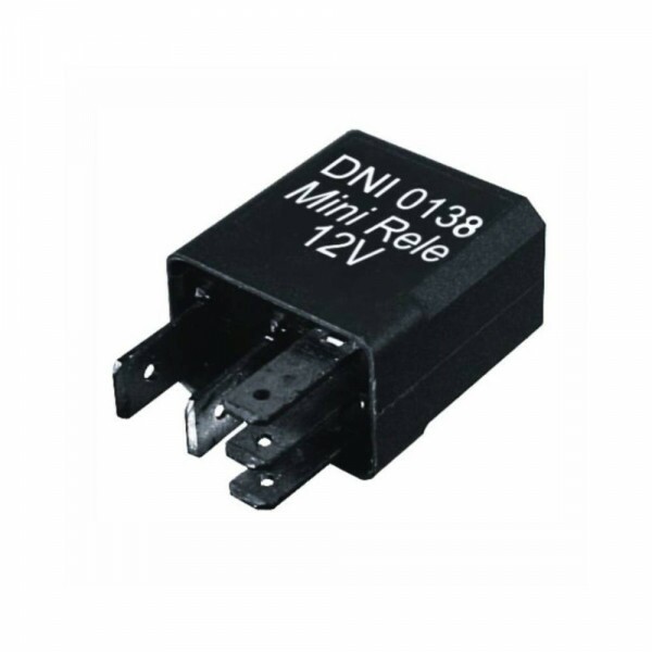Rele 12V 05 Pinos Auxiliar 20/30A Reversor Mini Sem Suporte - Dni