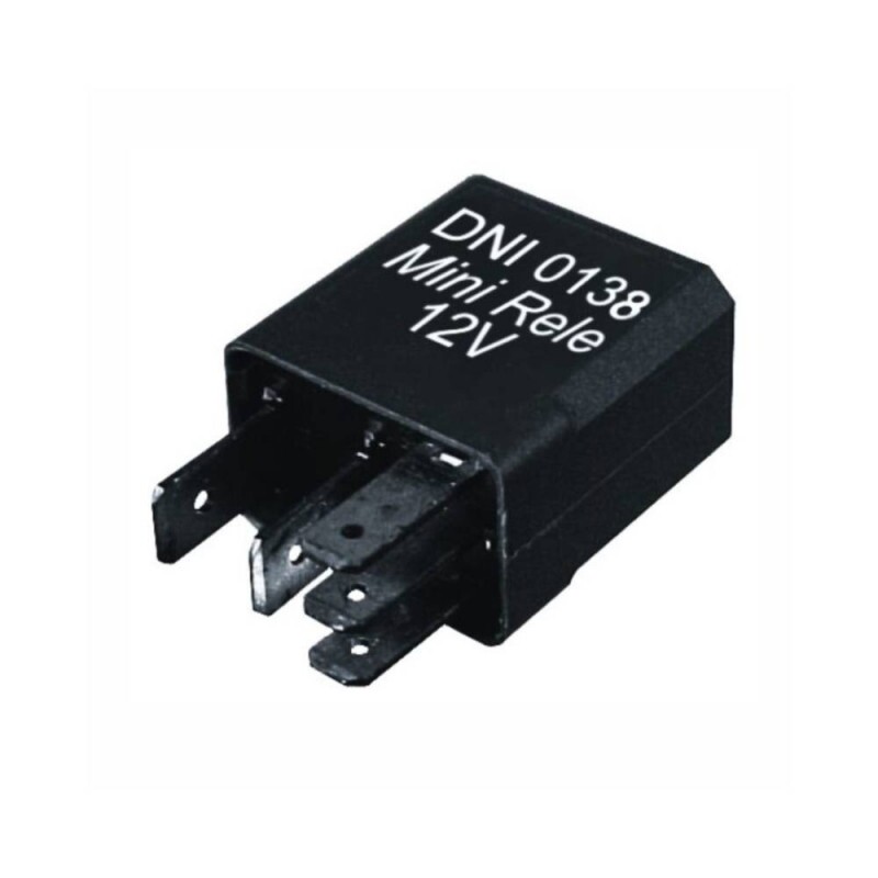 Rele 12V 05 Pinos Auxiliar 20/30A Reversor Mini Sem Suporte - Dni