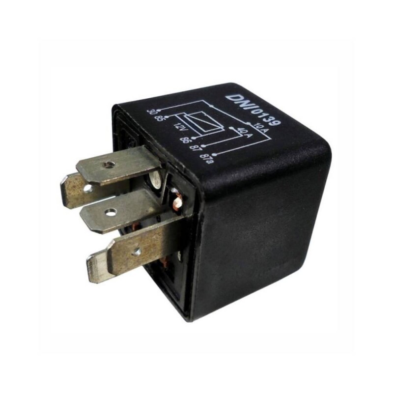 Rele 12V 05 Pinos Auxiliar 40/10A Reversor Sem Suporte - Dni
