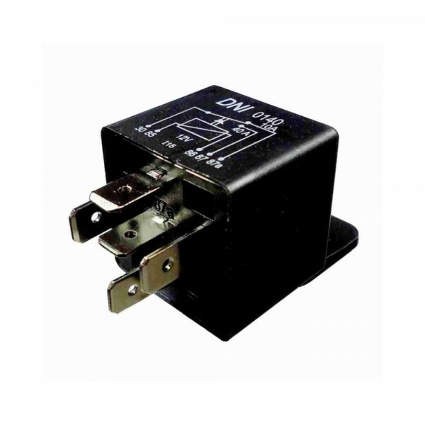Rele 12V 05 Pinos Auxiliar 10/40A Reversor Com Suporte - Dni