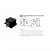 RELE 12V 05 PINOS AUXILIAR 10/40A REVERSOR COM SUPORTE - DNI