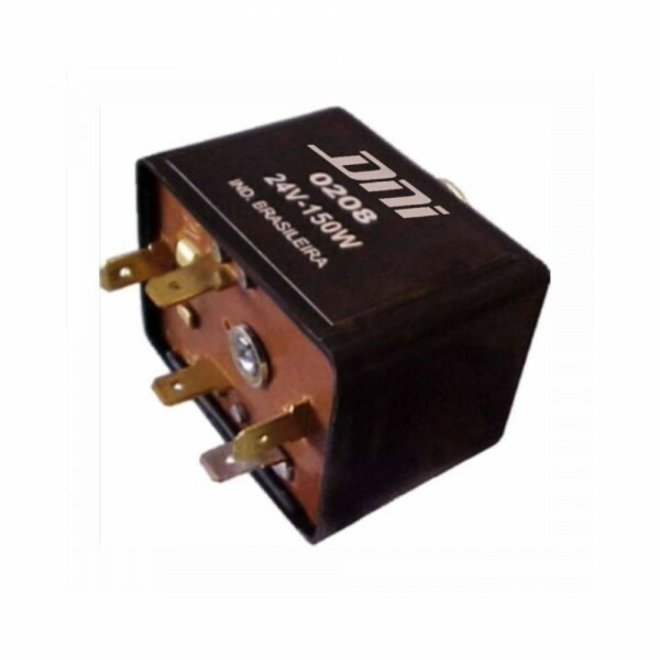 Rele 24V 05 Pinos Farol Com Suporte - Dni