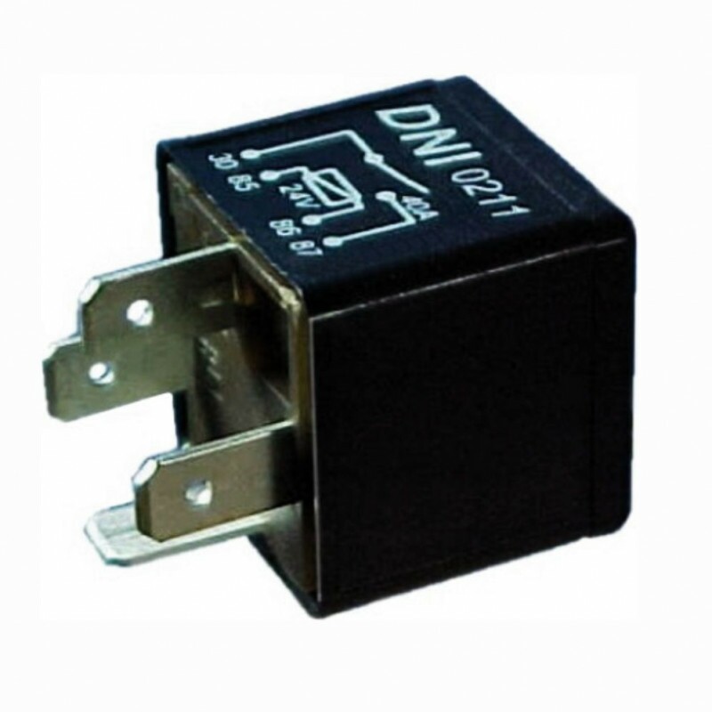 Rele 24V 04 Pinos Auxiliar 40A Sem Suporte - Dni