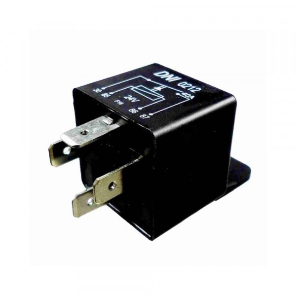 Rele 24V 04 Pinos Auxiliar 40A Com Suporte - Dni