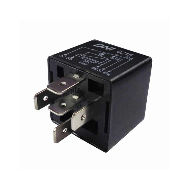 Rele 24V 05 Pinos Auxiliar 30/40A Reversor Universal Sem Suporte - Dni