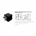 Rele 24V 05 Pinos Auxiliar 30/40A Reversor Universal Com Suporte - Dni