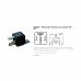 Rele 24V 04 Pinos Auxiliar 70A 02 Largos Universal Com Suporte - Dni