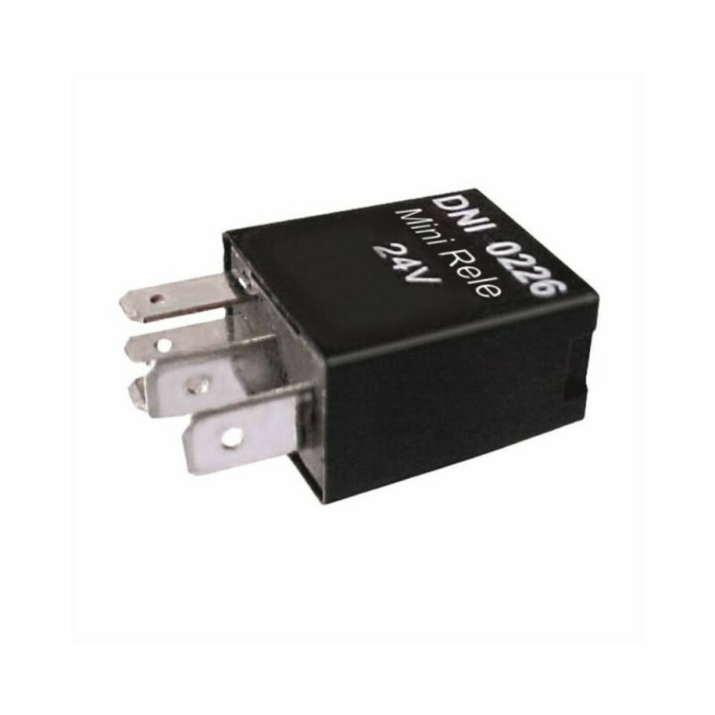 Rele 24V 05 Pinos Auxiliar Mini 30/40A Reversor - Dni