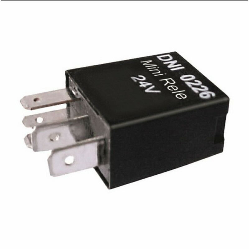 Rele 24V 05 Pinos Auxiliar Mini 30/40A Reversor - Dni