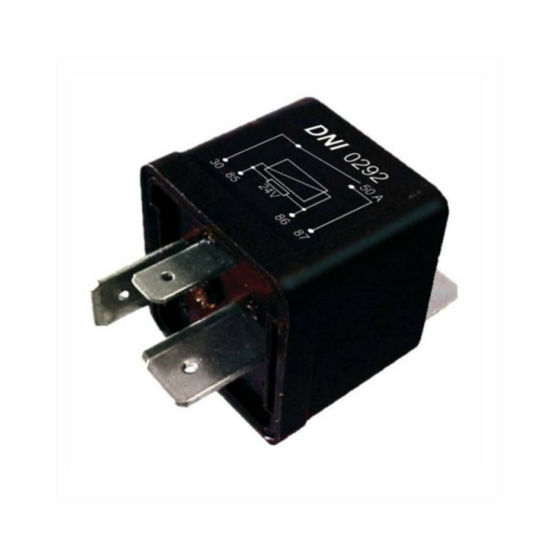 Rele 24V 04 Pinos Auxiliar Universal 50A Pino Grande - Dni