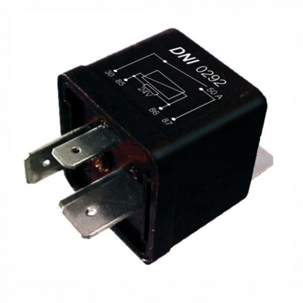 Rele 24V 04 Pinos Auxiliar Universal 50A Pino Grande - Dni