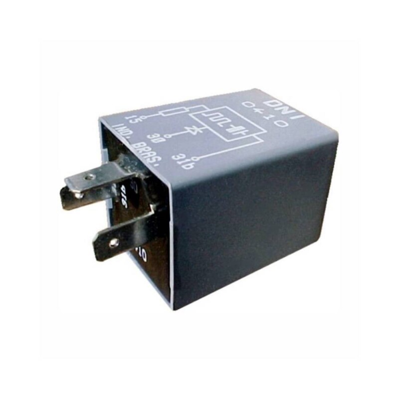 Rele 12V 03 Pinos Sinalizador Acustico Farol Aceso - Dni