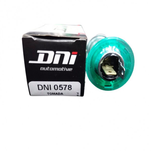 Tomada Padronizada 12V/24V Para Alimentacao E Celular Anel Difusor Verde - Dni