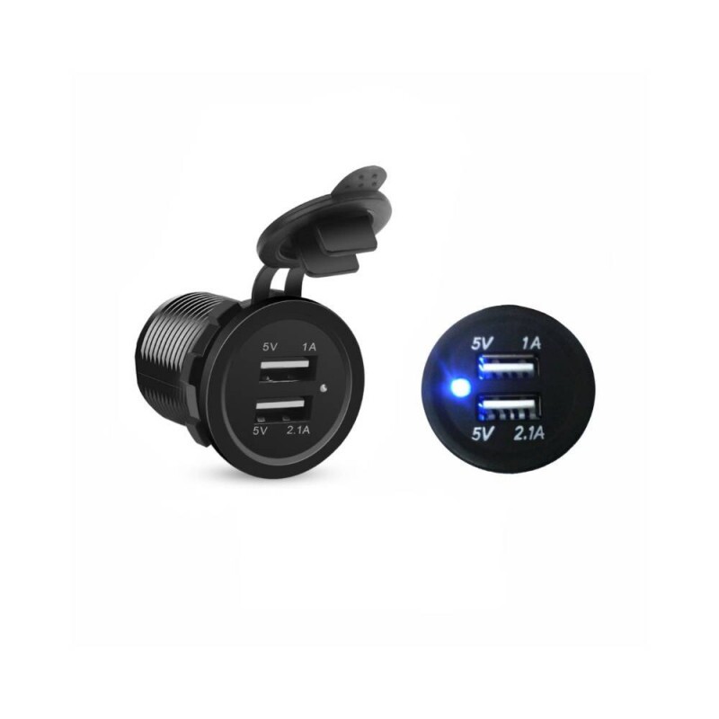 Tomada Usb 12/24V Carregador Duplo - Dni Tomada Usb 12/24V Carregador Duplo - Dni
