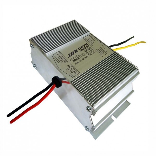 CONVERSOR REDUTOR DE TENSAO 24VDC PARA 12VDC 120W 12A - DNI
