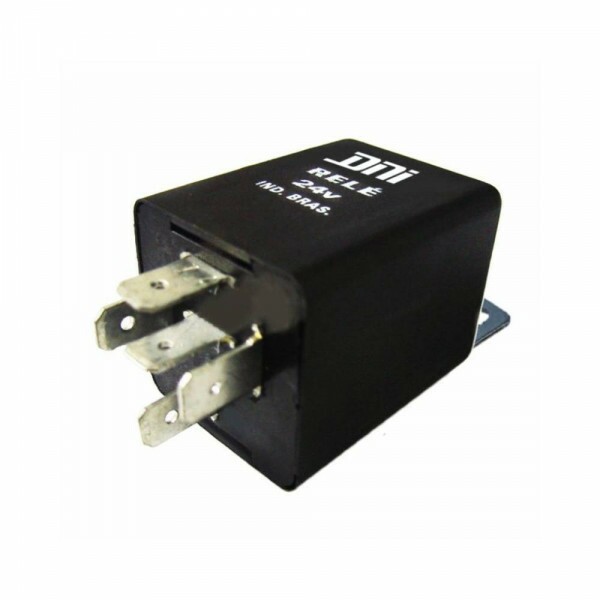 Rele 24V 05 Pinos Pisca Com Suporte - Dni
