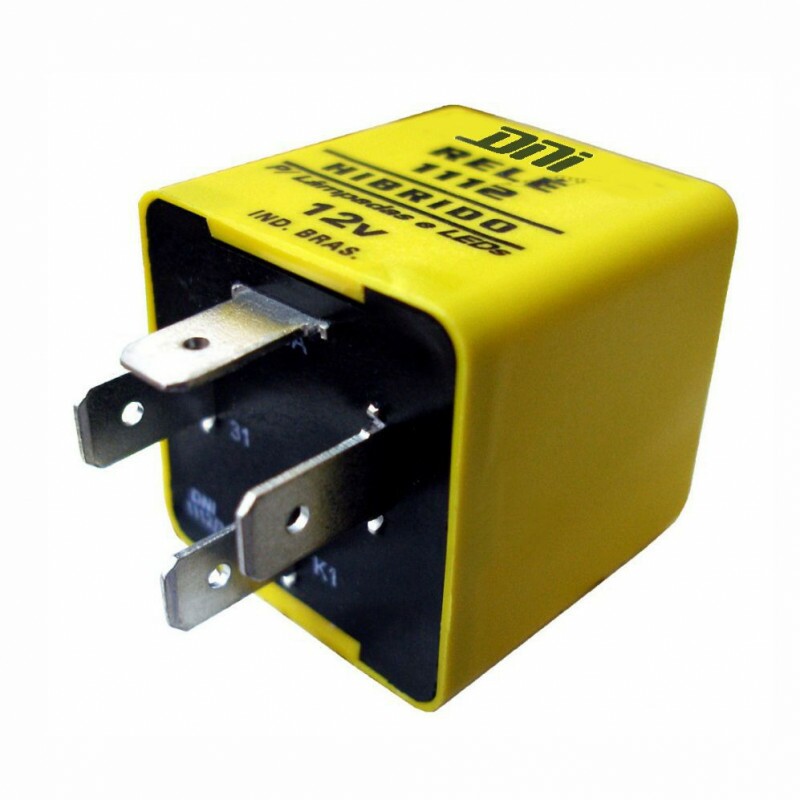 Rele 12V 04 Pinos Pisca Sem Suporte Hibrido - Dni