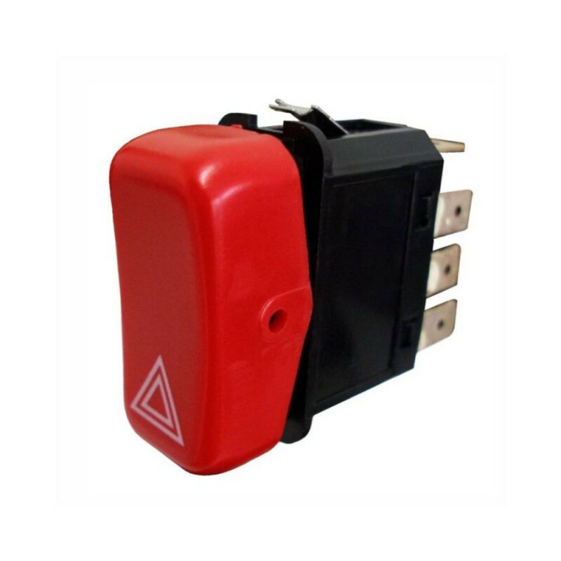 Interruptor 24V 08 Pinos Botao Pisca Alerta Emergencia - Dni