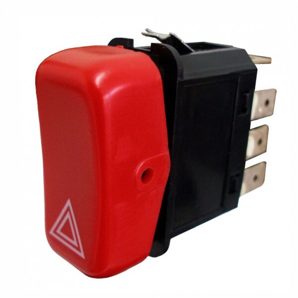 INTERRUPTOR 12V 08 PINOS BOTAO PISCA ALERTA EMERGENCIA - DNI