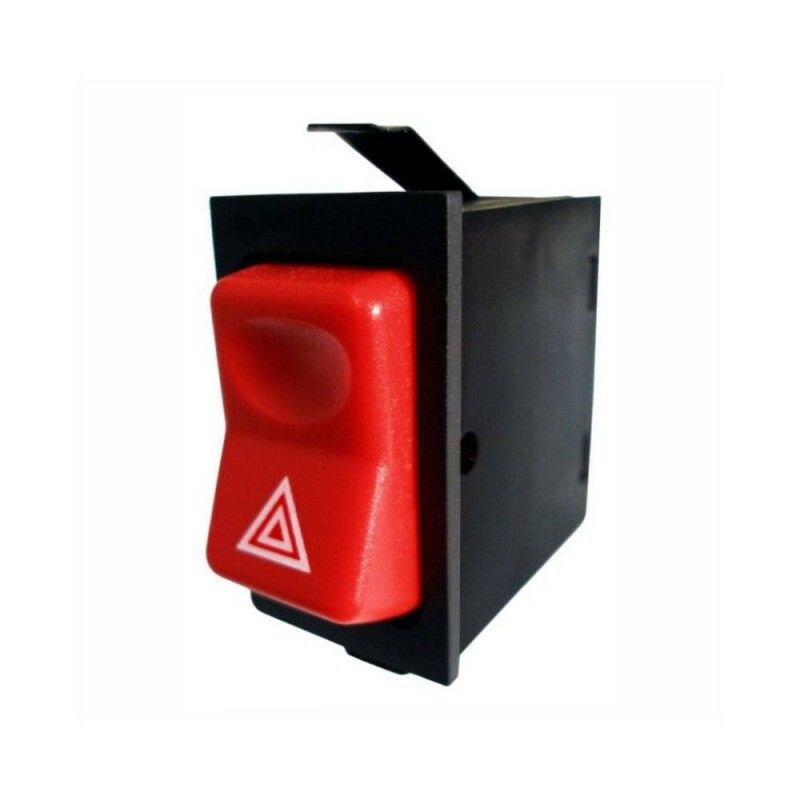 Interruptor 24V Botao Pisca Alerta Emergencia 07 Terminais Mb Ford - Dni