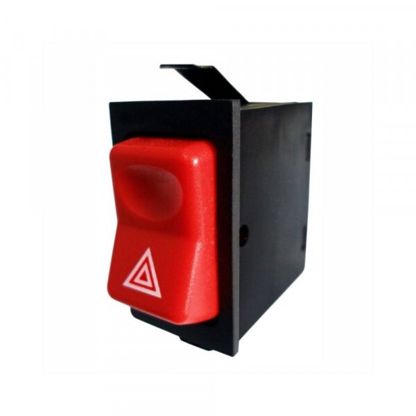 Interruptor 24V Botao Pisca Alerta Emergencia 07 Terminais Mb Ford - Dni