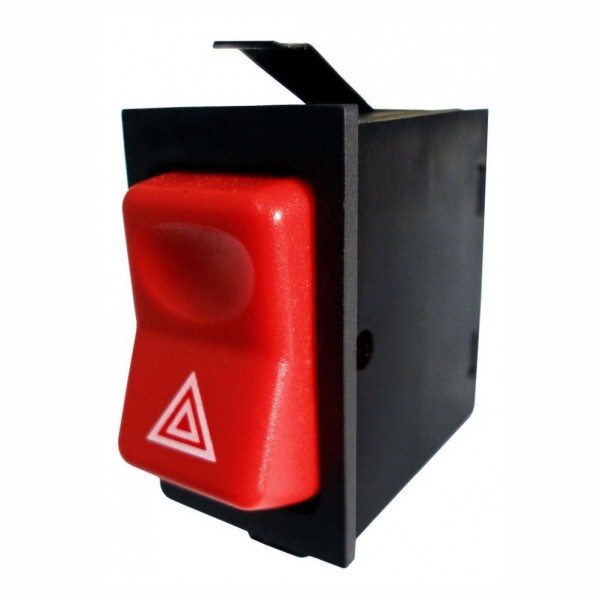 Interruptor 24V Botao Pisca Alerta Emergencia 07 Terminais Mb Ford - Dni