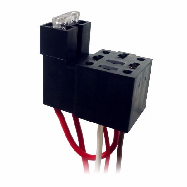 Chicote 04 Vias Base Para Rele Com Porta Fusivel Dni