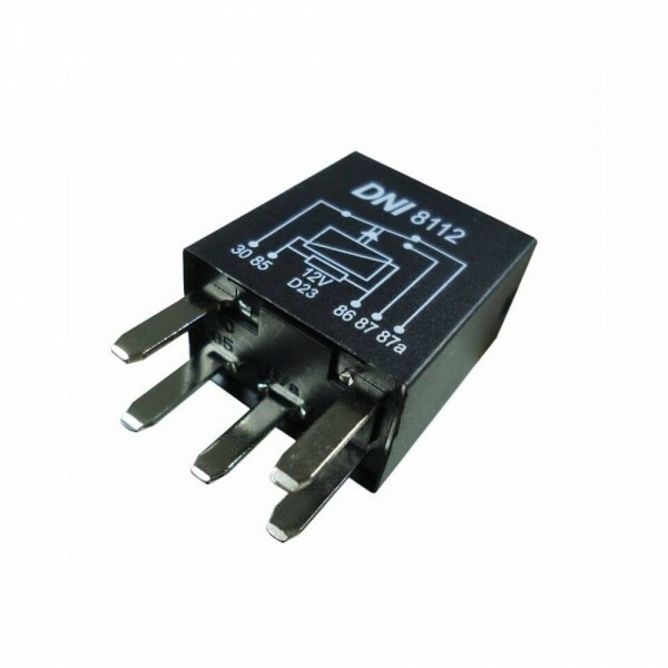 Rele 12V 05 Pinos Auxiliar 20/30A Reversor Mini Tipo Agulha - Dni