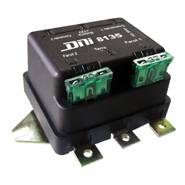 Rele 12V 06 Pinos Farol Duplo 2X250W Universal - Dni8135 Rele 12V 06 Pinos Farol Duplo 2X250W Universal - Dni8135