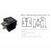Rele 24v 05 pinos Auxiliar Reversor Universal 50/30A 24V - Dni
