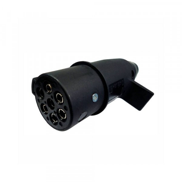 Tomada 12/24v 07 Pinos Macho Engate Redonda Movel - Dni