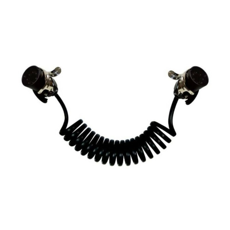 Chicote Eletrico Espiral 07 Polos 02 Tomadas - Dni