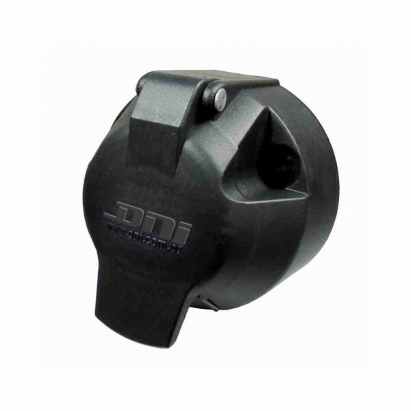 Tomada 12/24 06 Pinos Macho Engate Redonda Movel Com Tampa - Dni