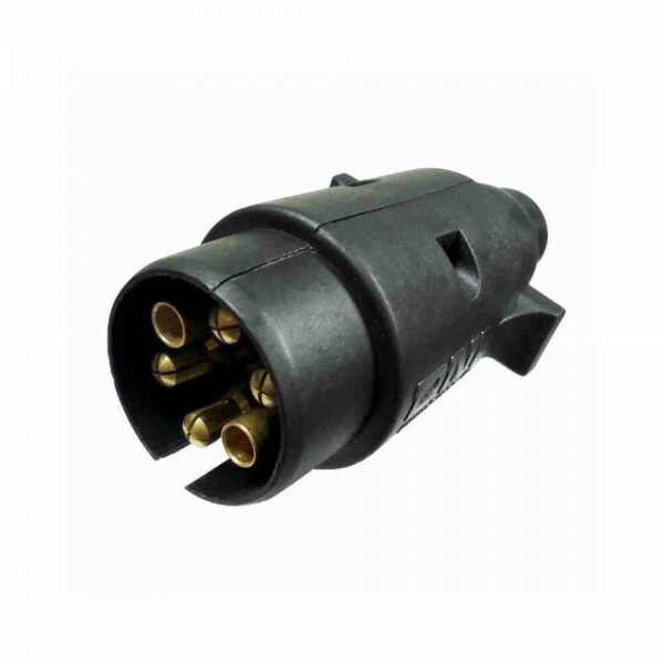 Tomada 12/24 06 Pinos Macho Engate Redonda Movel - Dni