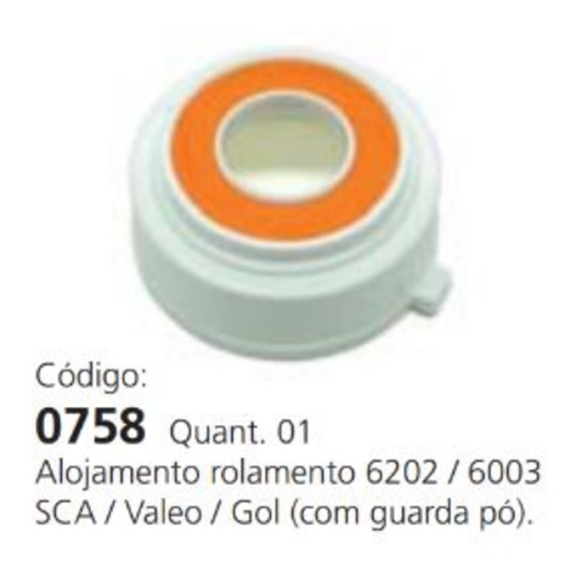 ANEL DE AJUSTE DO ROLAMENTO 6202 / 6003 ALTERNADOR SCA VALEO GOL - 0758