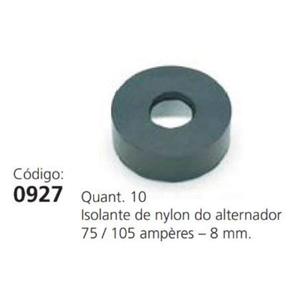ISOLANTE 08MM NYLON ALTERNADOR BOSCH 75A 105A 140A