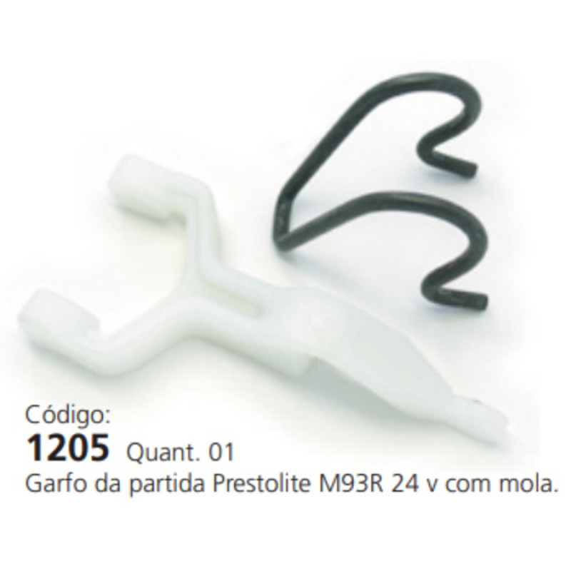 GARFO DA PARTIDA PRESTOLITE M93R 24V COM MOLA