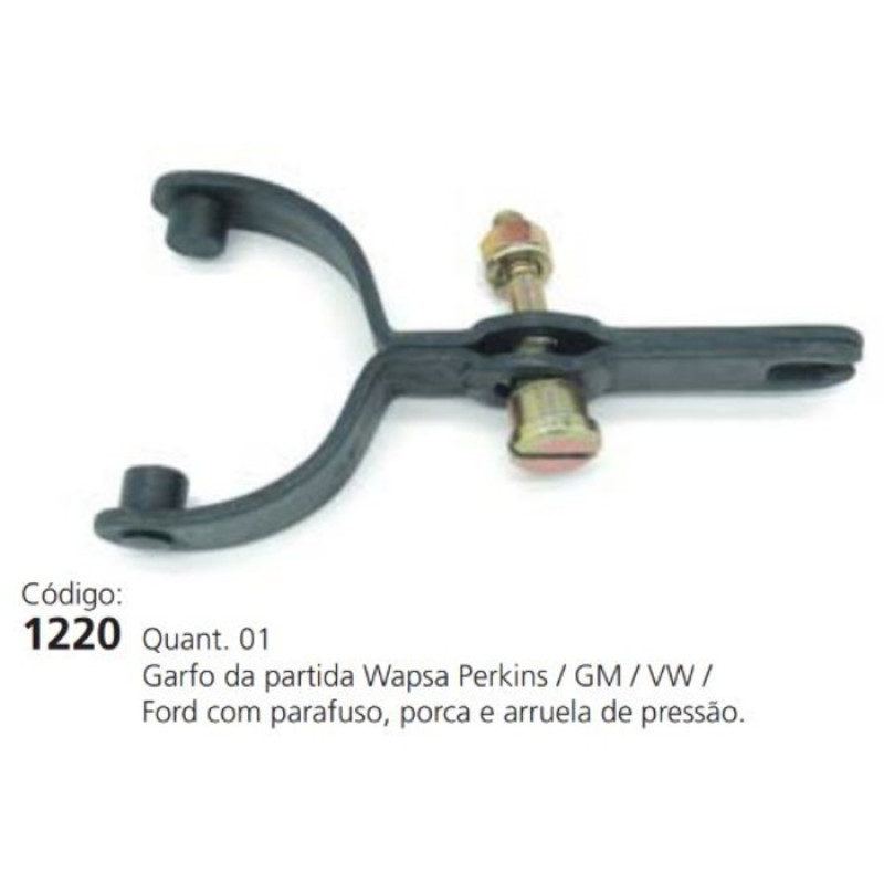 GARFO DA PARTIDA WAPSA PERKINS GM VW FORD COMPLETO