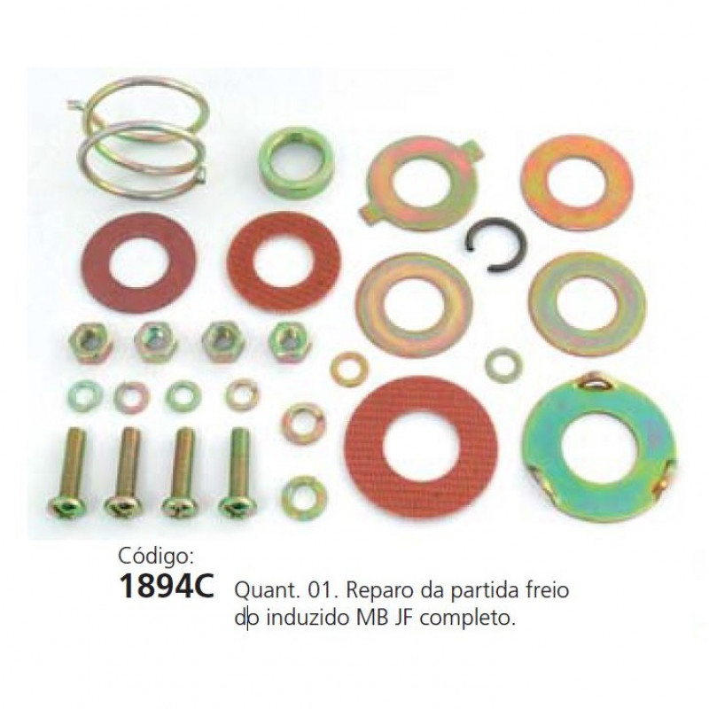 REPARO DA PARTIDA FREIO DO INDUZIDO MB JF COMPLETO